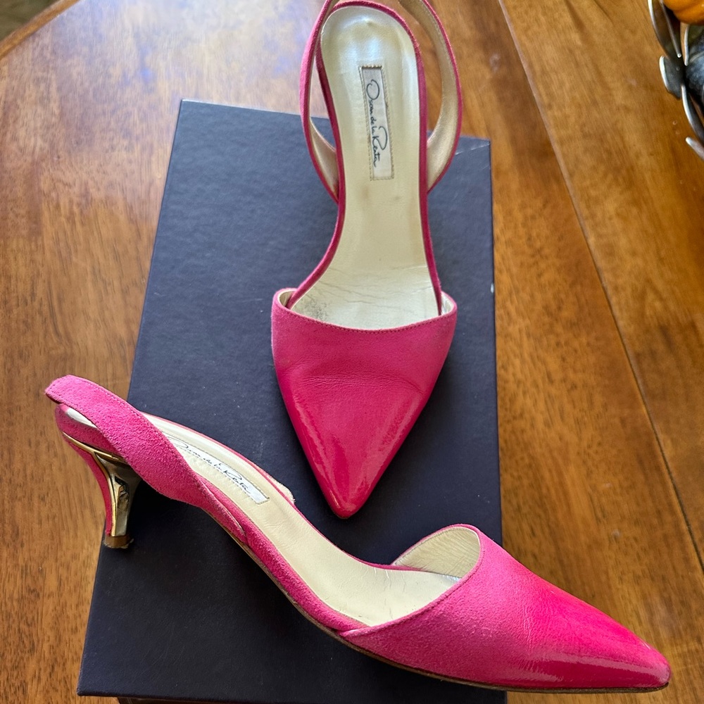 Vintage Oscar de la Renta Sling-backs size 38